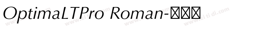 OptimaLTPro Roman字体转换